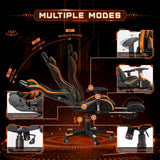 AA Products Gaming Chair High Back Ergonomic Computer Racing Chair Adjustable Office Chair with Footrest, Lumbar Support Swivel Chair - Orange