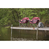 Guide Gear Oversized Extra Large Padded Camping Chair, Portable, Folding, Large Camp Lounge Beach Chairs for Outdoor, Adults, Men and Women, Heavy-Duty 400 Pound Capacity, with Cup Holder Green