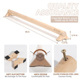 Versatile 40 Inch Beech Wood Balance Beam for Home Use - Enhance Balance, Ankle Foot Strength, Flexibility for All Ages, Physical Therapy Purposes