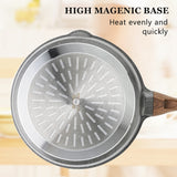 Nonstick Deep Frying Pan Skillet, 10/11/12-inch Saute Pan with Lid, Stay-cool Handle (10-Inch) SENSARTE