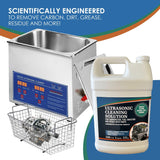 NORTHWEST ENTERPRISES Ultrasonic Cleaner Solution for Carburetors and Engine Parts. Concentrated Washing Compound for use in Ultrasonic Machines and Immersion Washers - Automotive Fluid (1 Gallon)
