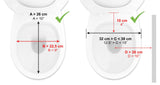 KMINA 4 Inch Soft Raised Toilet Seat with Handles and Lid, 220 lb Capacity, Fits Round & Compact Elongated Bowls up to 15" Wide, Tool-Free Clamp-On Riser, Black