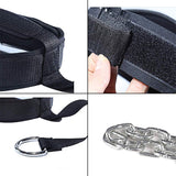 Neck Harness Neck Exerciser Neck Harness for Weight Training, Ideal Neck Exercise Equipment for Neck Workout, Resistance Training, Weight Lifting, Adjustable Head Harness with Heavy Duty Steel Chain HasgoFly