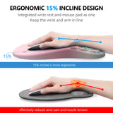 Laokiiy Mouse Pad with Wrist Rest & Keyboard Wrist Rest, Memory Foam