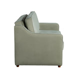 Serta® Santa Cruz 62.2" Convertible Loveseat, Full-Size, Recessed Track Arms