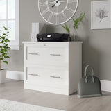 Realspace® 29-7/16"W x 18-1/2"D Lateral 2-Drawer File Cabinet, White