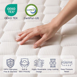 Profus Twin Mattress for Kids, 6 Inch Twin Mattress with Pocket Coils, Memory Foam Mattress for All Night Sleep & Pressure Relief, Certified Safe Foams & Fabric, Fiberglass Free Mattress in A Box