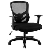 YFO Big and Tall Office Chair 500LBS - Computer Desk Chair with Adjustable Lumbar Support, Heavy Duty Ergonomic Mesh with 360 Rotation 4D Arm and Extra Wide Comfty Seat