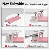BONTEC Under Desk Keyboard Tray, Pull-Out Keyboard & Mouse Platform