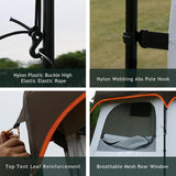 Camping Tent Shower Tent,Outdoor Changing with Built-in Hook,Holds 20 Liters of Water,63*63*95 Inch,210D Oxford Cloth Waterproof - Portable Toilet Shelter with Carrying Bag for Camping,Beach,Brown