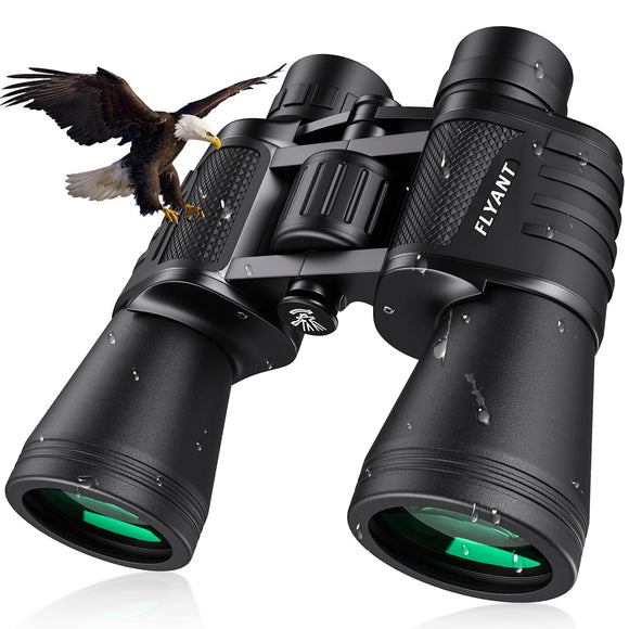 20x50 High Powered Binoculars for Adults, Waterproof Compact Binoculars with Low Light Vision for Bird Watching Hunting Football Games Travel Stargazing Cruise with Carrying Bag FLYANT