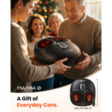 FLIGE Shiatsu Foot Massager with Heat, FSA-HSA Eligible, Deep Kneading & Compression Feet Massager for Plantar Fasciitis, Neuropathy Pain Relief, Targets Heel, Arch & Toes - Fits Up to Men Size 13