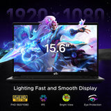 NIMO 15.6" AI-Creator-Laptop, 6-Core AMD R5-6600H 16GB RAM 512GB SSD (Beat i7 1355U up to 4.5GHz) Radeon 660M, FHD IPS 100W Fast PD for Video Editing, Multitasking, Remote Work & Study, 2-Yr Warranty
