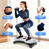 Silent Waist Twist Machine, Anti-Slip Twister Exercise Board with Stable Base, Waist Twisting Disc for Safe Ab Workout and Foot Massage at Home