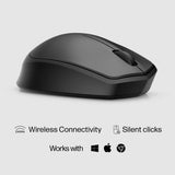 HP 280 Silent Wireless Mouse - Ergonomic, Right-Handed Design - 2.4GHz USB Wireless Connection - Multi-Surface