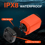 MarvinnanSlyke Portable Shower for Camping,7800mAh Rechargeable Camping Shower Pump,IPX8 Waterproof Outdoor Shower with LED Display and 3 Spray Modes for Hiking,Travel, Pet, Car Wash,RV Life