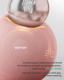 YOTTOY Anti-Burst Exercise Ball for Working Out, Yoga Ball for Pregnancy,Extra Thick Workout Ball for Physical Therapy,Stability Ball for Ball Chair Fitness with Pump (Pink) YOTTOY