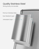 Kitchen Trash Can, 8-Gallon (30 L) Trash Bin, Stainless Steel Garbage Can