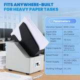Mxmoonant Desktop Paper Jogger 500-Sheet Capacity, Alignment Paper Finisher