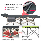 ATORPOK Camping Cot for Adults Comfortable, Tent Folding Cot for Sleeping, Lightweight Folding Bed with Carry Bag for Kids Supports 450 lbs, Office Na