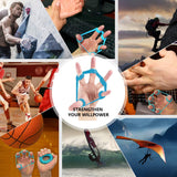 Hand Grip Strengthener & Finger Stretcher,Finger Grip Exerciser Strength Trainer,Forearm Grip Workout for Climbing Basketball Relieve Wrist Carpal Tunnel Pain-6pcs HSP-HSWITI