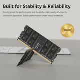 Timetec 64GB KIT (4x16GB) DDR4 2666MHz (PC4-2666V) PC4-21300 SODIMM Laptop RAM – 260-Pin 1.2V CL19 Non-ECC Unbuffered Memory Module for Laptop, Notebook, Mini PC, All-in-One
