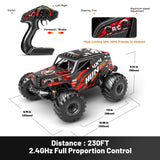 YESHIN 1:14 Scale RC Cars for Adults, 4X4 Waterproof Off-Road Remote Control Truck with 2 Rechargeable Batteries, 40km/h Waterproof Electric Vehicle for Snow, Sand, Beach & Rocky Surfaces