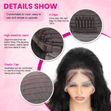 Aaliweya Closure Wigs Human Hair 5x5 HD Lace Closure Wig for Women Glueless Body Wave Lace Front Wig 180% Density Pre Plucked Super Soft Full and Thick Black Color 36inch