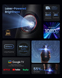 NEBULA Capsule 3 Laser Projector, Upgraded with Google TV and Official Netflix, Mini Smart TV Projector with Wi-Fi