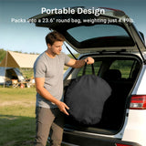 Wolfwise Pop Up Shower Tent with Floor, Portable Instant Changing Tent with Ventilation Window & Carry Bag, Privacy Bathroom Toilet for Beach, Camping & Outdoor, Width 47 ", Height 75 ", Black