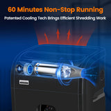 18-Sheet Paper Shredder for Home Office Heavy Duty, 60-Minute Micro Cut P-4 Security
