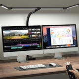 ONEMIX 42" Desk Lamp for Home Office with Base, 1800LM 4-Panel LED Light