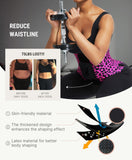 FeelinGirl Workout Waist Trainer Cincher Corset Shaper Tummy Slimmer Plus Size for Women Rose Leopard S
