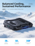 llano V11 Pro Laptop Cooling Pad, Gaming Laptop Cooler RGB Laptop Fan