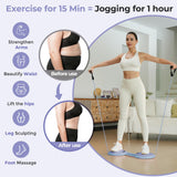 Waist Twisting Machine Exercise - Ab Twister Board MAX 300LBS | Intelligent Counting Lap & Calorie & Time, with 2 Resistance Bands | 3 Adjustable Distances
