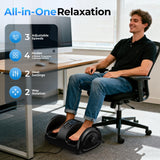 HTM Foot Massager Machine with Heat – Shiatsu Style Foot Relaxer with 3 Speeds and 3 Modes, Versatile Control, Ideal Gift for Men and Women, Perfect for Home and Office Relaxation