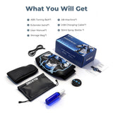 MASTOGO EMS AB Belt Muscle Stimulator,3 in 1 Wireless Tens Unit Stim Machine for Muscle Recovery,Electric ABS Home Gym Workout Belt for Abdomen