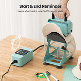Hat Heat Press Machine with 2 Platens & Caps Stretcher, Hat Press Heat Machine for Caps with Memory Mode
