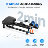 MERACH Split Machine, Stretching Equipment for Flexibility, 180° Leg Stretcher with 6-Level Length Adjustment & Comfortable Pad, Home Stretch Machine for Dance, Gymnastics, 300lbs Capacity (Black)