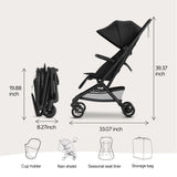 Mompush Velo Compact Travel Stroller One Second Fold
