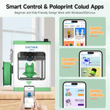 3D Printers with WiFi Cloud Printing, Huge Library, Fully Assembled, Mini 3D Printer for Beginners and Kids with Auto Leveling