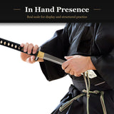 White Dancing Crane Katana, 1045 Steel Hand Forged Full Tang Sword