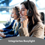 Bluetooth Headsets with Microphone & USB Dongle, 30 Hours Talk Time & 33ft Range, AI Environmental Noise Cancelling Mic EKSA