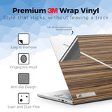 Laptop Skin Compatible with Asus ROG Zephyrus G14 (2025) - Dark Zebra Wood - Premium 3M Vinyl Protective Wrap Decal Cover - Easy to Apply | Crafted in the USA by MightySkins