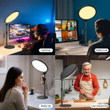 Anautin 10.5in LED Desk Ring Light, Video Conference Lighting for Zoom Meeting/Video Calls, Live Stream, Home Office, Computer Lighting for Webcam, Online Classes, Professional Streaming