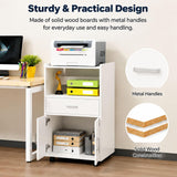 File Cabinet with Wheel Small Filing Cabinet Under Desk with Closed Storage