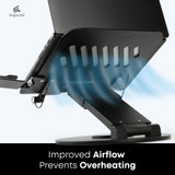 3-in-1 Adjustable Laptop Stand, Book Stand, and Phone Holder - 360° Rotating Display for All Laptops