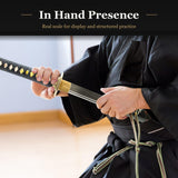Waves Katana, 1045 Carbon Steel Hand Forged Full Tang Japanese Sword