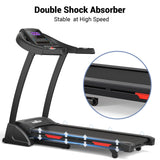 THERUN Incline Treadmill, Treadmills for Running and Walking, 300 lbs Weight Capacity Folding Treadmill with 0-15% Auto Incline