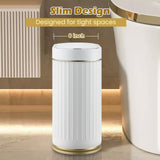 Bathroom Trash Can with Lid Automatic 2 Gallon Motion Sensor Garbage Bin, 7.5 Liter Smart Trash Bin Bathroom Decor